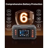image:imageVEVOR Smart Battery Charger 25A 6V 12V 24V Ternary Lithium LiFePO4 LeadAcid GelAGM Battery Charger with 34Inch LCD Display Trickle Charging Maintainer Desulfator for Car Boat Motorcycle25A