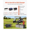 image:imageVEVOR Smart Battery Charger 25A 6V 12V 24V Ternary Lithium LiFePO4 LeadAcid GelAGM Battery Charger with 34Inch LCD Display Trickle Charging Maintainer Desulfator for Car Boat Motorcycle25A