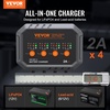 image:imageVEVOR Smart Battery Charger 25A 6V 12V 24V Ternary Lithium LiFePO4 LeadAcid GelAGM Battery Charger with 34Inch LCD Display Trickle Charging Maintainer Desulfator for Car Boat Motorcycle2A4