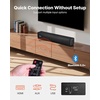 image:imageVEVOR Sound Bar for Smart TV 21 Channel 35Inch Compact Soundbar TV Speakers with Builtin Subwoofer for Projector Bluetooth AUX Connection Easy Setup 120W Surround Sound System for Home Audio17IN Compact