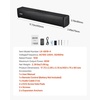 image:imageVEVOR Sound Bar for Smart TV 21 Channel 35Inch Compact Soundbar TV Speakers with Builtin Subwoofer for Projector Bluetooth AUX Connection Easy Setup 120W Surround Sound System for Home Audio17IN Compact