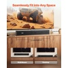 image:imageVEVOR Sound Bar for Smart TV 21 Channel 35Inch Compact Soundbar TV Speakers with Builtin Subwoofer for Projector Bluetooth AUX Connection Easy Setup 120W Surround Sound System for Home Audio24IN Compact