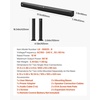 image:imageVEVOR Sound Bar for Smart TV 21 Channel 35Inch Compact Soundbar TV Speakers with Builtin Subwoofer for Projector Bluetooth AUX Connection Easy Setup 120W Surround Sound System for Home Audio32IN Detachable