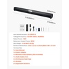 image:imageVEVOR Sound Bar for Smart TV 21 Channel 35Inch Compact Soundbar TV Speakers with Builtin Subwoofer for Projector Bluetooth AUX Connection Easy Setup 120W Surround Sound System for Home Audio32IN Compact