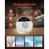 image:imageVEVOR Sound Machine 18 Soothing Sleep Sounds 7Color Night Light 6in1 White Noise Sound Machine with Dual Alarms APP AutoOff Timer and Memory Function for Baby Adults Home Office amp Travel