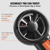 image:imageVEVOR Split Handheld Anemometer 14140 Digital Wind Speed CFM Meter Gauge with LED Backlight Screen Measures Wind Velocity Temperature Air Flow for Sailing Surfing Flying HVAC