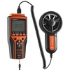 image:imageVEVOR Split Handheld Anemometer 14140 Digital Wind Speed CFM Meter Gauge with LED Backlight Screen Measures Wind Velocity Temperature Air Flow for Sailing Surfing Flying HVAC