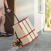 image:imageVEVOR Stair Climbing Cart 440 lbs Capacity Stair Climber Hand Truck and Dolly HeavyDuty Folding Trolley Cart with Dual Handle 6 Wheels amp 2 Elastic Ropes for Home Office Shopping Moving Warehouse