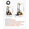 image:imageVEVOR Stair Climbing Cart 770 lbs StairClimbing Capacity HeavyDuty Folding Trolley Cart with Telescoping Handle 6 Wheels and 2 Bungee Cords Stair Climber Dolly for Home Groceries Warehouse