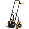 image:imageVEVOR Stair Climbing Cart 770 lbs StairClimbing Capacity HeavyDuty Folding Trolley Cart with Telescoping Handle 6 Wheels and 2 Bungee Cords Stair Climber Dolly for Home Groceries Warehouse