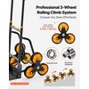 image:imageVEVOR Stair Climbing Cart 770 lbs StairClimbing Capacity HeavyDuty Folding Trolley Cart with Telescoping Handle 6 Wheels and 2 Bungee Cords Stair Climber Dolly for Home Groceries Warehouse