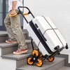 image:imageVEVOR Stair Climbing Cart 770 lbs StairClimbing Capacity HeavyDuty Folding Trolley Cart with Telescoping Handle 6 Wheels and 2 Bungee Cords Stair Climber Dolly for Home Groceries Warehouse