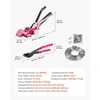 image:imageVEVOR Steel Banding Strapping Kit Heavy Duty Banding Sealer Tool with 200 ft Binding Straps 200 Metal Clasps Manual Pallet Packaging Strapping Kit for Warehouse Transportation Industrial BundlingSteel 34x400 4PC Set