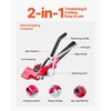 image:imageVEVOR Steel Banding Strapping Kit Heavy Duty Banding Sealer Tool with 200 ft Binding Straps 200 Metal Clasps Manual Pallet Packaging Strapping Kit for Warehouse Transportation Industrial BundlingSteel 34x100 3PC Set