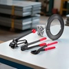 image:imageVEVOR Steel Banding Strapping Kit Heavy Duty Banding Sealer Tool with 200 ft Binding Straps 200 Metal Clasps Manual Pallet Packaging Strapping Kit for Warehouse Transportation Industrial BundlingSteel 34x600 5PC Set