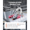 image:imageVEVOR Steel Banding Strapping Kit Heavy Duty Banding Sealer Tool with 200 ft Binding Straps 200 Metal Clasps Manual Pallet Packaging Strapping Kit for Warehouse Transportation Industrial BundlingSteel 34x400 4PC Set