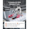 image:imageVEVOR Steel Banding Strapping Kit Heavy Duty Banding Sealer Tool with 200 ft Binding Straps 200 Metal Clasps Manual Pallet Packaging Strapping Kit for Warehouse Transportation Industrial BundlingSteel 34x200 4PC Set
