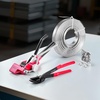 image:imageVEVOR Steel Banding Strapping Kit Heavy Duty Banding Sealer Tool with 200 ft Binding Straps 200 Metal Clasps Manual Pallet Packaging Strapping Kit for Warehouse Transportation Industrial BundlingSteel 34x200 4PC Set