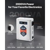 image:imageVEVOR Step Up Voltage Converter 2000VA Heavy Duty Voltage Power Converter 110V to 220V Power Transformer with 2 EU Outlets USB Output LCD Display Temperature Protection for 220V AppliancesOrange