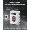 image:imageVEVOR Step Up Voltage Converter 2000VA Heavy Duty Voltage Power Converter 110V to 220V Power Transformer with 2 EU Outlets USB Output LCD Display Temperature Protection for 220V AppliancesWhite