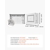 image:imageVEVOR Structured Media Enclosure 17Inch Recessed inWall Media Box with Cover WallMount Cable Management Box Kit Structured Wiring MultiMedia Cabinet ColdRolled Steel for TV Home TheaterWhiteEnclosure  Cover