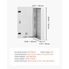image:imageVEVOR Structured Media Enclosure 17Inch Recessed inWall Media Box with Cover WallMount Cable Management Box Kit Structured Wiring MultiMedia Cabinet ColdRolled Steel for TV Home TheaterWhiteEnclosure  Vented Door