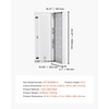 image:imageVEVOR Structured Media Enclosure 17Inch Recessed inWall Media Box with Cover WallMount Cable Management Box Kit Structured Wiring MultiMedia Cabinet ColdRolled Steel for TV Home TheaterWhiteEnclosure  Vented Door