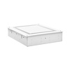 image:imageVEVOR Structured Media Enclosure 17Inch Recessed inWall Media Box with Cover WallMount Cable Management Box Kit Structured Wiring MultiMedia Cabinet ColdRolled Steel for TV Home TheaterWhiteEnclosure  Cover