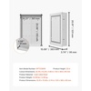 image:imageVEVOR Structured Media Enclosure 17Inch Recessed inWall Media Box with Cover WallMount Cable Management Box Kit Structured Wiring MultiMedia Cabinet ColdRolled Steel for TV Home TheaterWhiteEnclosure  Cover