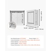 image:imageVEVOR Structured Media Enclosure 17Inch Recessed inWall Media Box with Cover WallMount Cable Management Box Kit Structured Wiring MultiMedia Cabinet ColdRolled Steel for TV Home TheaterWhiteEnclosure  Cover
