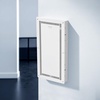 image:imageVEVOR Structured Media Enclosure 17Inch Recessed inWall Media Box with Cover WallMount Cable Management Box Kit Structured Wiring MultiMedia Cabinet ColdRolled Steel for TV Home TheaterWhiteEnclosure  Cover