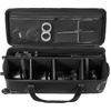 image:imageVEVOR Studio Equipment Trolley Case 3937 x 1496 x 1260 in  100 x 38 x 32 cm Rolling Camera Bag Carrying Bag with Wheels Straps Padded Compartment Handle for Light Stands Tripods Telescopesblack body with orange