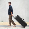 image:imageVEVOR Studio Equipment Trolley Case 3937 x 1496 x 1260 in  100 x 38 x 32 cm Rolling Camera Bag Carrying Bag with Wheels Straps Padded Compartment Handle for Light Stands Tripods Telescopesblack body with orange