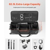 image:imageVEVOR Studio Equipment Trolley Case 3937 x 1496 x 1260 in  100 x 38 x 32 cm Rolling Camera Bag Carrying Bag with Wheels Straps Padded Compartment Handle for Light Stands Tripods Telescopesblack body with orange