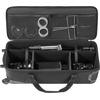 image:imageVEVOR Studio Equipment Trolley Case 3937 x 1496 x 1260 in  100 x 38 x 32 cm Rolling Camera Bag Carrying Bag with Wheels Straps Padded Compartment Handle for Light Stands Tripods Telescopesblack body with orange