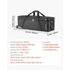 image:imageVEVOR Studio Equipment Trolley Case 3937 x 1496 x 1260 in  100 x 38 x 32 cm Rolling Camera Bag Carrying Bag with Wheels Straps Padded Compartment Handle for Light Stands Tripods Telescopesblack body with orange