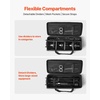 image:imageVEVOR Studio Equipment Trolley Case 3937 x 1496 x 1260 in  100 x 38 x 32 cm Rolling Camera Bag Carrying Bag with Wheels Straps Padded Compartment Handle for Light Stands Tripods Telescopesblack body with orange