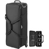 image:imageVEVOR Studio Equipment Trolley Case 3937 x 1496 x 1260 in  100 x 38 x 32 cm Rolling Camera Bag Carrying Bag with Wheels Straps Padded Compartment Handle for Light Stands Tripods Telescopesblack body with orange