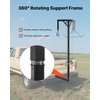 image:imageVEVOR Tripod Deer Hoist Hunting Game Hoist Winch Lift with Gambrel amp Manual Winch Hunting Game Skinning and Cleaning Accessory for Cleaning Skinning and Moving BlackBlack