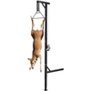 image:imageVEVOR Tripod Deer Hoist Hunting Game Hoist Winch Lift with Gambrel amp Manual Winch Hunting Game Skinning and Cleaning Accessory for Cleaning Skinning and Moving BlackBlack
