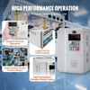 image:imageVEVOR VFD 10HP 75KW 34A 1 Phase 220V240V Input to 3 Phase 220V240V Output Variable Frequency Drive 0400Hz VFD for AC Motor Speed Control63x7x98