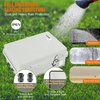 image:imageVEVOR WeatherResistant Junction Box Dimensions 1693x1299x709 inches Crafted from ABS Plastic with a Secure Hinged Lid and Stainless Steel Lock IP67 Rated for Ultimate Dust and Water Protect1693x1299x709