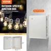 image:imageVEVOR WeatherResistant Junction Box Dimensions 1693x1299x709 inches Crafted from ABS Plastic with a Secure Hinged Lid and Stainless Steel Lock IP67 Rated for Ultimate Dust and Water Protect2087x1692x787