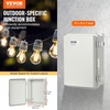 image:imageVEVOR WeatherResistant Junction Box Dimensions 1693x1299x709 inches Crafted from ABS Plastic with a Secure Hinged Lid and Stainless Steel Lock IP67 Rated for Ultimate Dust and Water Protect1693x1299x709