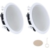 image:imageVEVOR inWall Speakers 8 in Wall Speaker System with Paintable Grille HiFi Sound 200W Peak 2Way Rectangular Speakers for Damp Humid Indoor Placement Bath Kitchen Covered Porches 1 Pair150W2