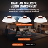 image:imageVEVOR inWall Speakers 8 in Wall Speaker System with Paintable Grille HiFi Sound 200W Peak 2Way Rectangular Speakers for Damp Humid Indoor Placement Bath Kitchen Covered Porches 1 Pair100W4