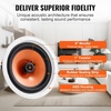 image:imageVEVOR inWall Speakers 8 in Wall Speaker System with Paintable Grille HiFi Sound 200W Peak 2Way Rectangular Speakers for Damp Humid Indoor Placement Bath Kitchen Covered Porches 1 Pair100W4