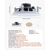 image:imageVEVOR inWall Speakers 8 in Wall Speaker System with Paintable Grille HiFi Sound 200W Peak 2Way Rectangular Speakers for Damp Humid Indoor Placement Bath Kitchen Covered Porches 1 Pair150W2