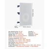 image:imageVEVOR inWall Speakers 8 in Wall Speaker System with Paintable Grille HiFi Sound 200W Peak 2Way Rectangular Speakers for Damp Humid Indoor Placement Bath Kitchen Covered Porches 1 Pair200W2