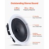 image:imageVEVOR inWall Speakers 8 in Wall Speaker System with Paintable Grille HiFi Sound 200W Peak 2Way Rectangular Speakers for Damp Humid Indoor Placement Bath Kitchen Covered Porches 1 Pair150W2